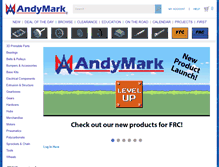 Tablet Screenshot of andymark.com